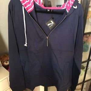 Half zip hoodie